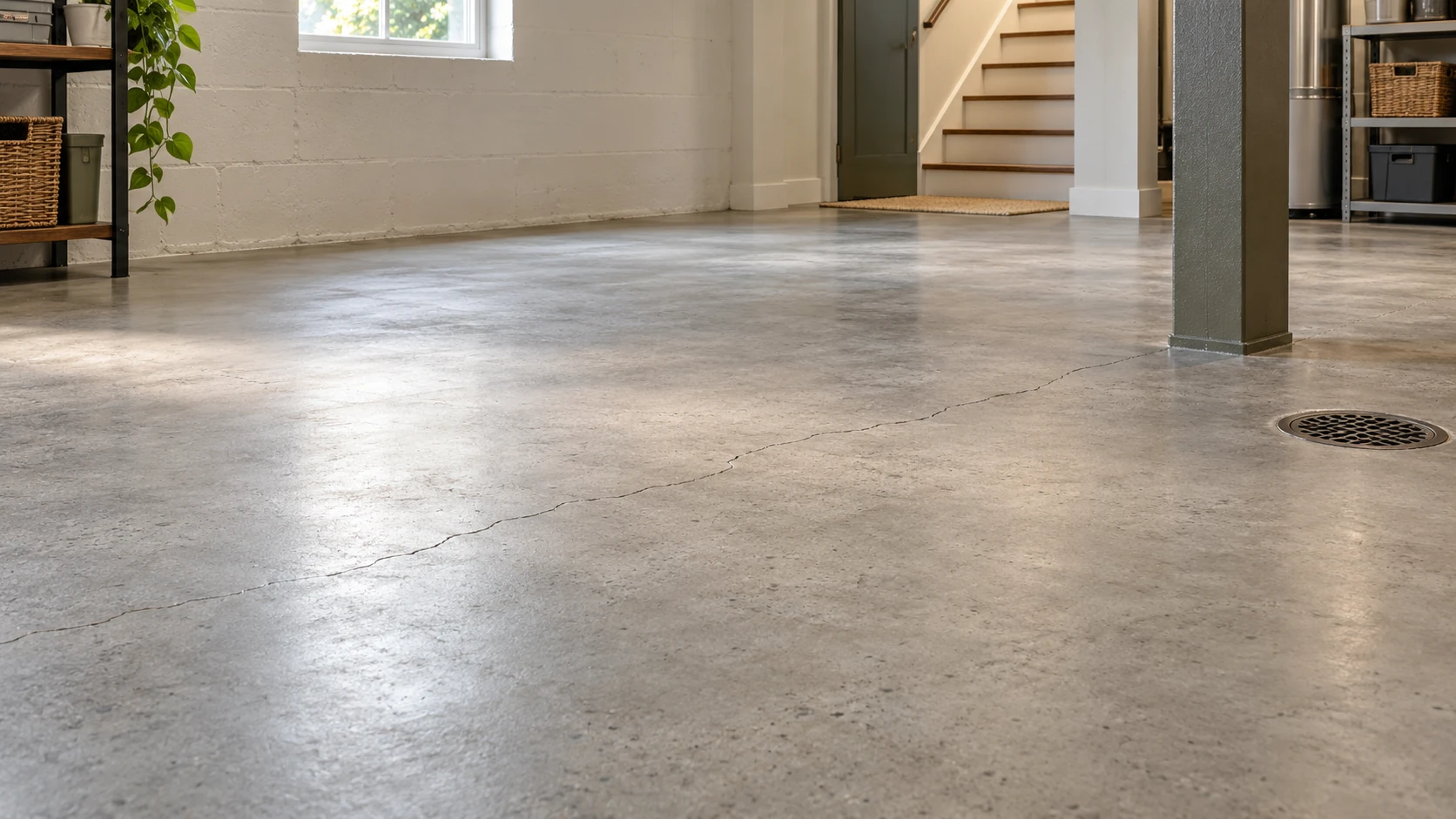 Fixing Cracks in Basement Floor