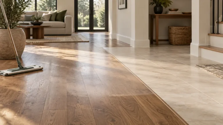 how to clean floors naturally : Natural floor cleaning comparison across wood-look and tile flooring